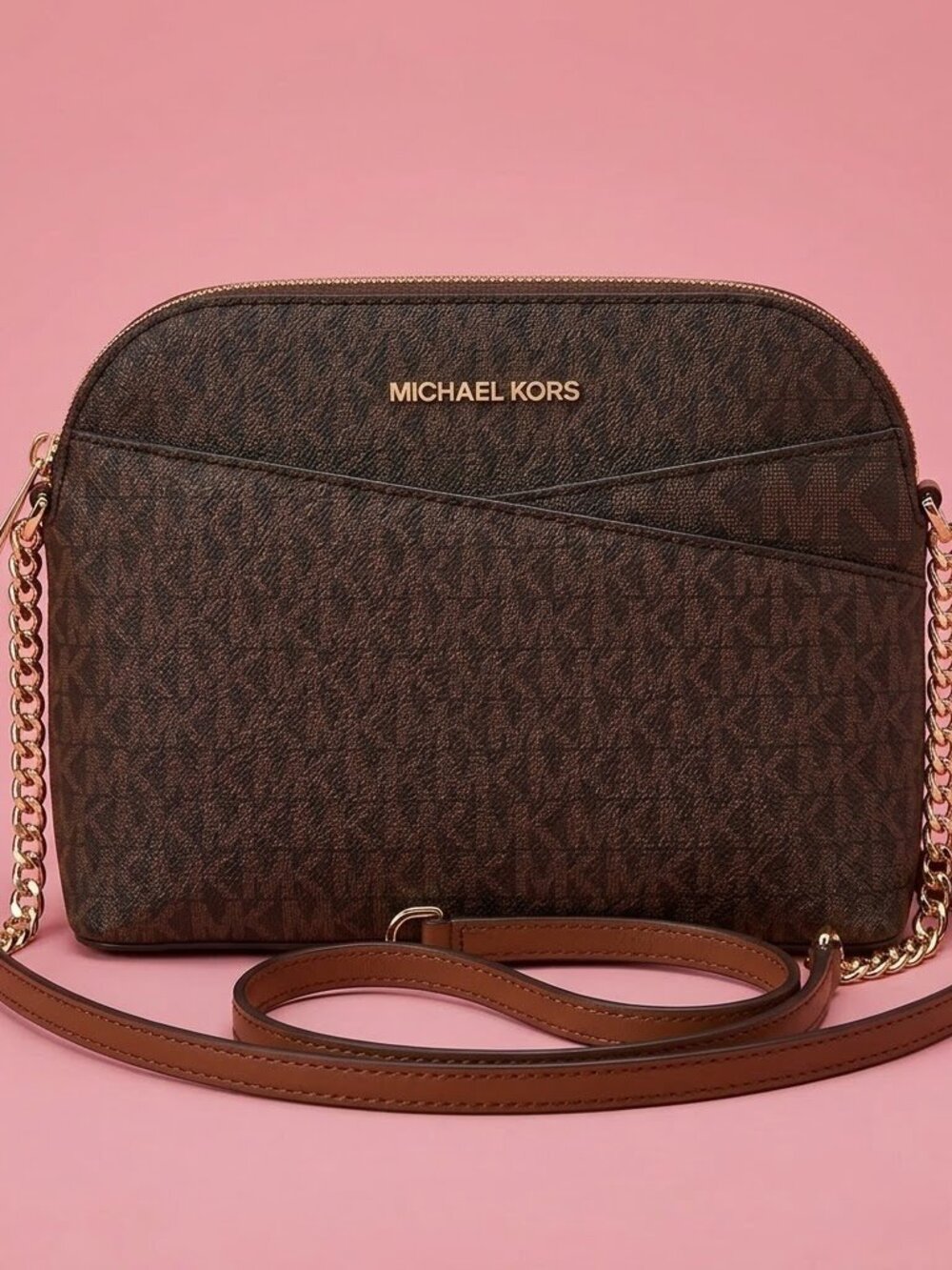 NWT Michael Kors Brown‎ Crossbody Purse